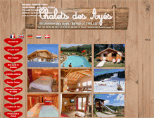 Tablet Screenshot of chalets-ayes.fr